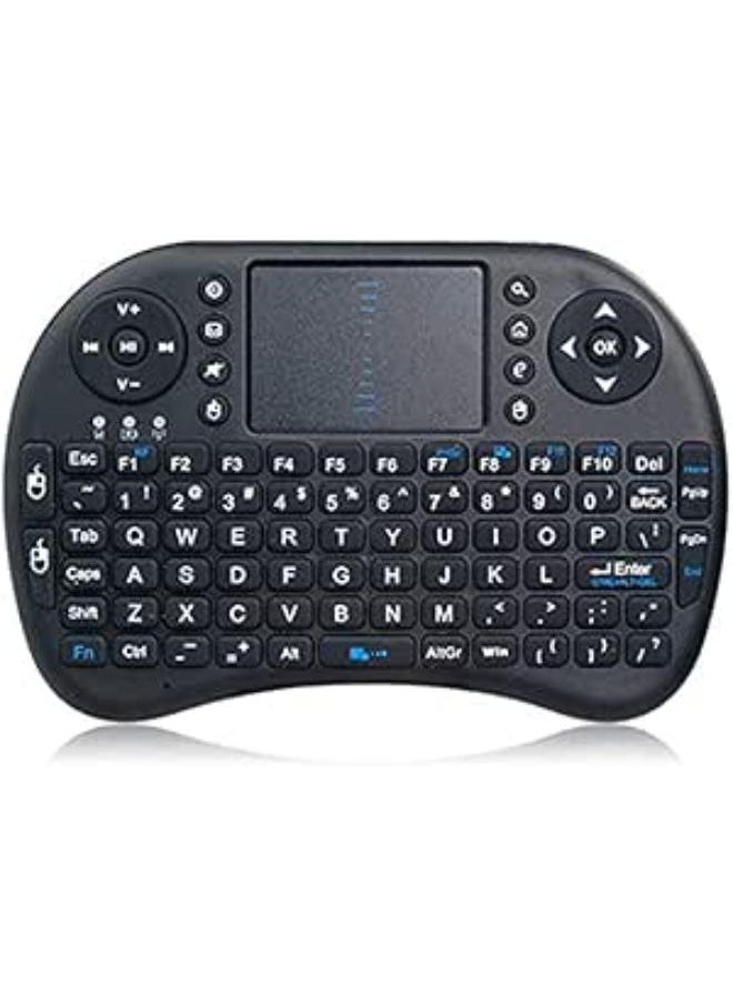 Generic - 2.4G mini i8 Wireless Keyboard with Touchpad for PC Pad Google Andriod TV Box- Black - Image 1