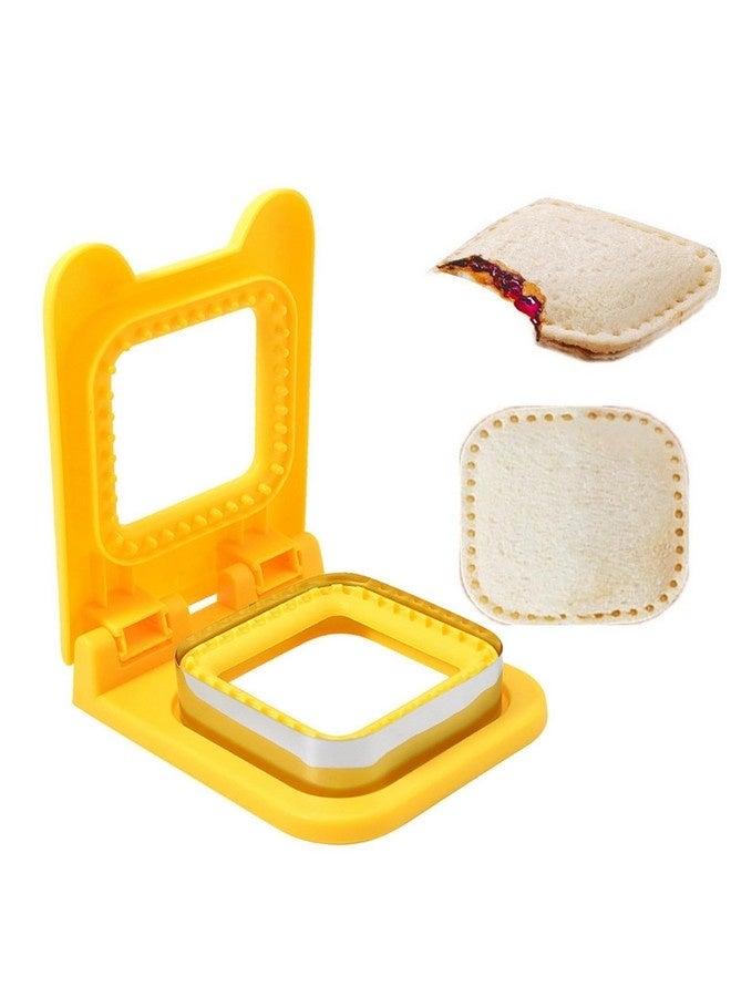 بيوينتي قوالب ساندويتش غير قابلة للتفتيت لوجبات غداء الأطفال، قوالب بسكويت صغيرة مع أداة إغلاق، قوالب ساندويتش مع أداة إغلاق - Image 1