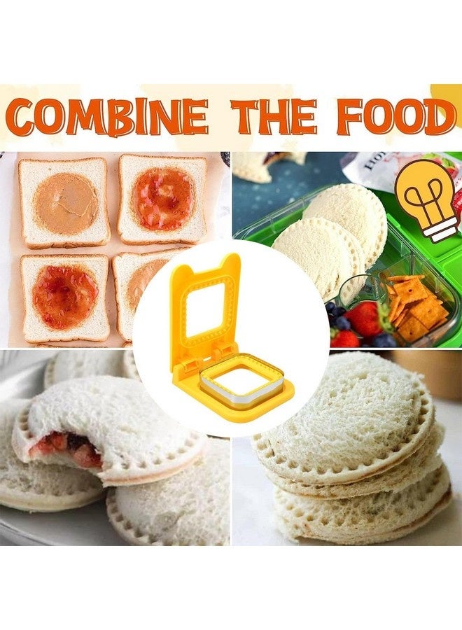 بيوينتي قوالب ساندويتش غير قابلة للتفتيت لوجبات غداء الأطفال، قوالب بسكويت صغيرة مع أداة إغلاق، قوالب ساندويتش مع أداة إغلاق - Image 3
