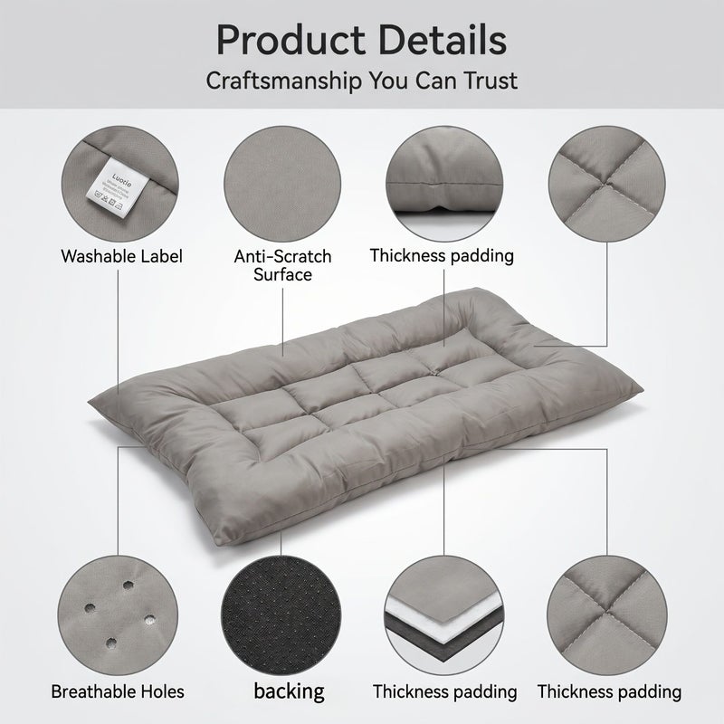 Grey Cat And Dog Cooling Pet Bed Mat 75x50cm Washable Summer Cooling Pad For Medium Large Small Pets - Image 2