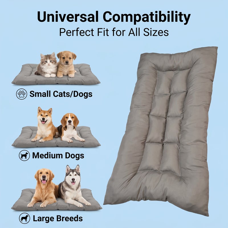 Grey Cat And Dog Cooling Pet Bed Mat 75x50cm Washable Summer Cooling Pad For Medium Large Small Pets - Image 3
