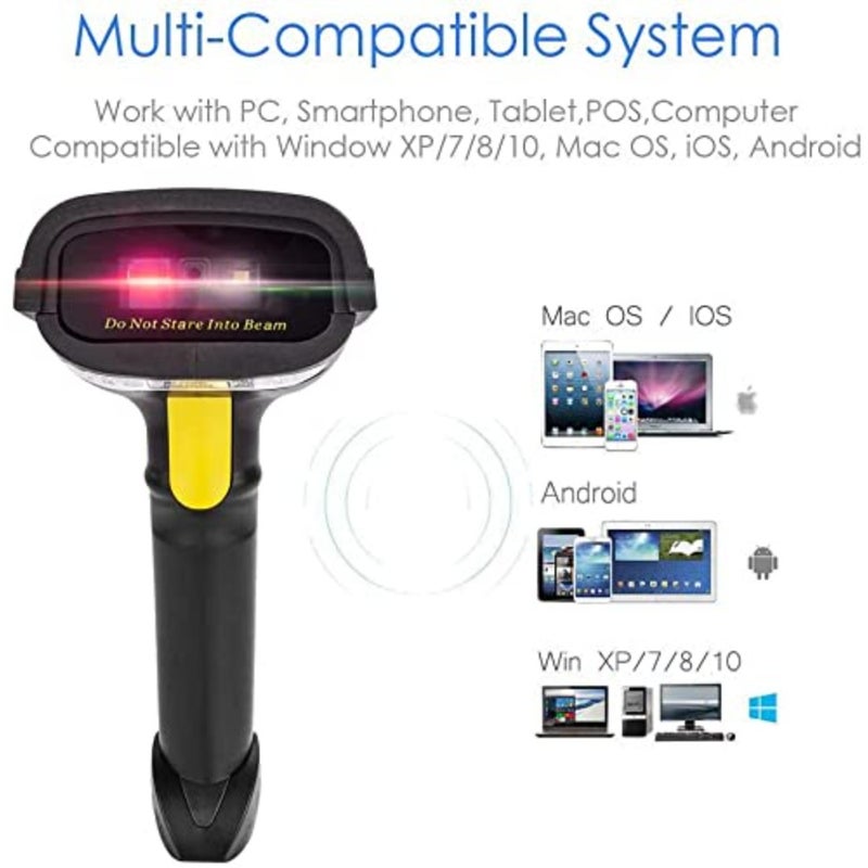 NT-1228BL Bluetooth Handheld USB Wireless 1D 2D QR Barcode Scanner Used for Payments in Store - Image 3
