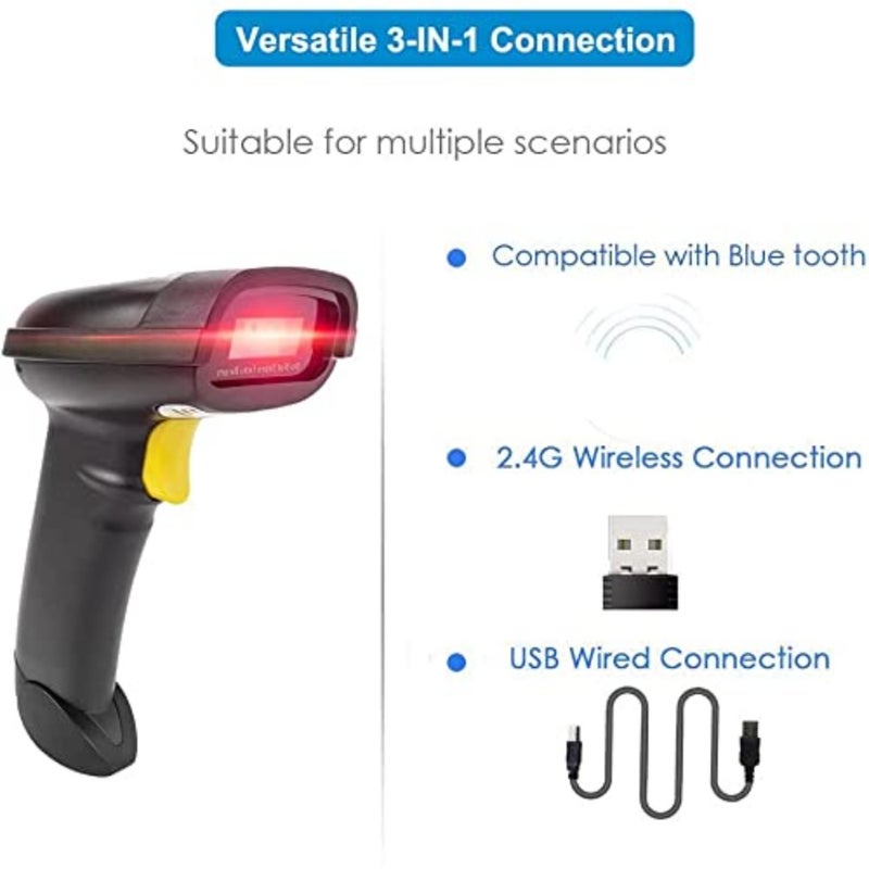 NT-1228BL Bluetooth Handheld USB Wireless 1D 2D QR Barcode Scanner Used for Payments in Store - Image 5