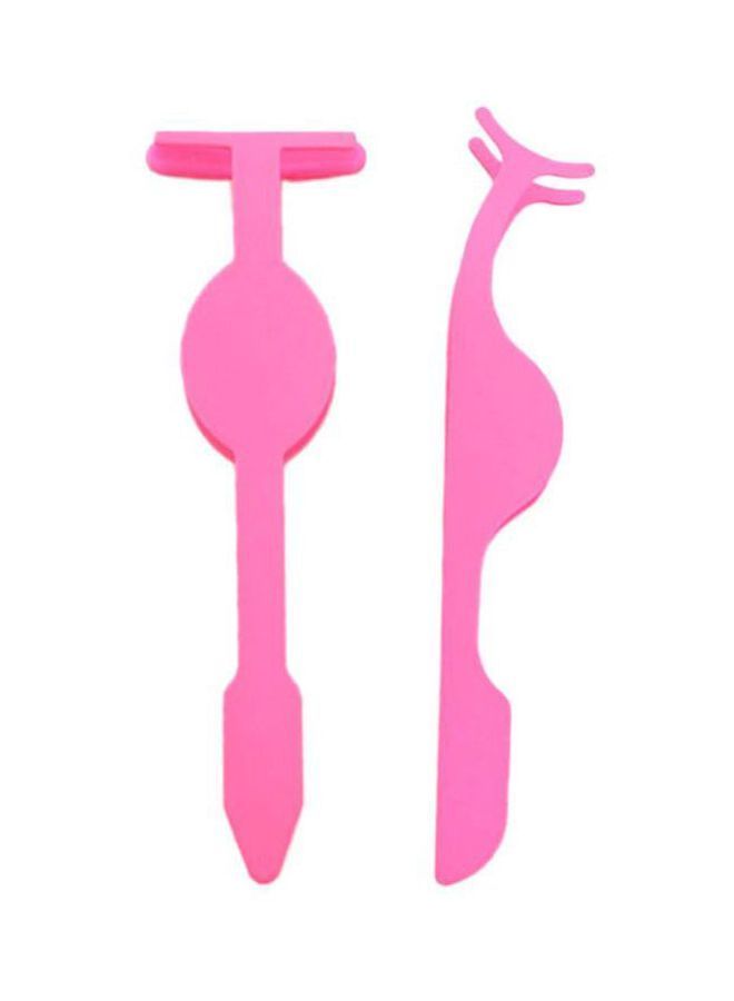 نيبمينينت مجموعة أدوات العناية بالرموش مكونة من أداة تجعيد الرموش ومشبك قطعتين وردي - Image 1