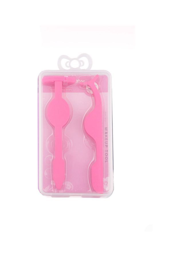 نيبمينينت مجموعة أدوات العناية بالرموش مكونة من أداة تجعيد الرموش ومشبك قطعتين وردي - Image 3