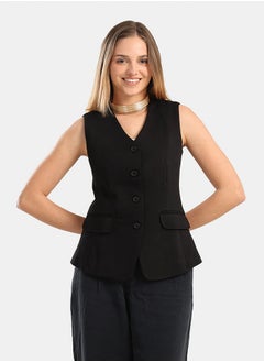Carina Cotton Sleeveless Vest  - Image 1