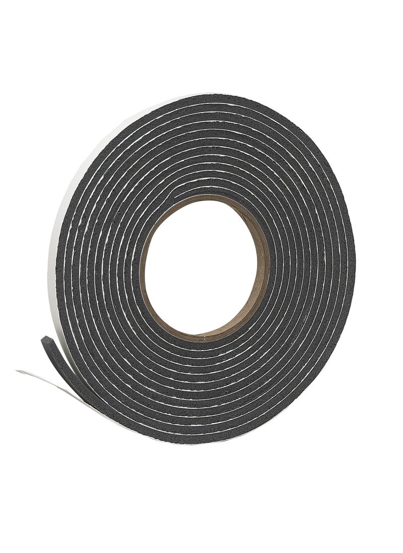 Frost King Frost King V212GH Vinyl Foam Self-Stick Tape, Moderate Compression, 3/8" Wide x 3/16" Tall x 17 ft. Long, Charcoal  - Image 1