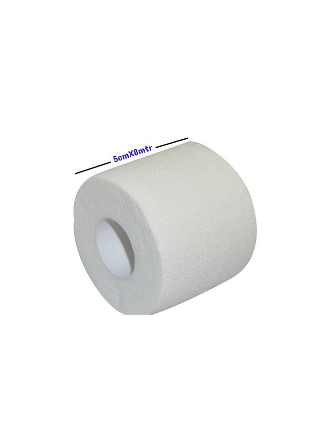 Rilekh Sports Zinc Oxide White (5cmX8mtr) White Athletic Sports Tape Very Strong Easy Tear No Sticky Residue Tape for Athlete & Medical Trainers. - Image 3