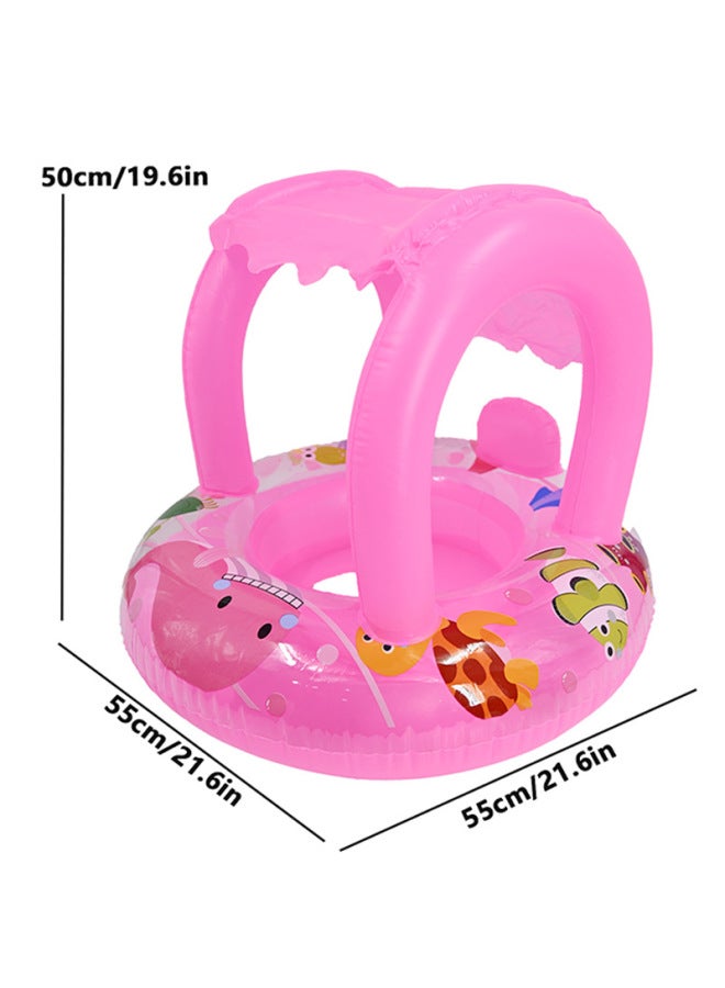 مقعد منفوش جديد بمظلة للأطفال، مقعد رضيع، حلق سباحة، واقية من الشمس، لعبة مائية