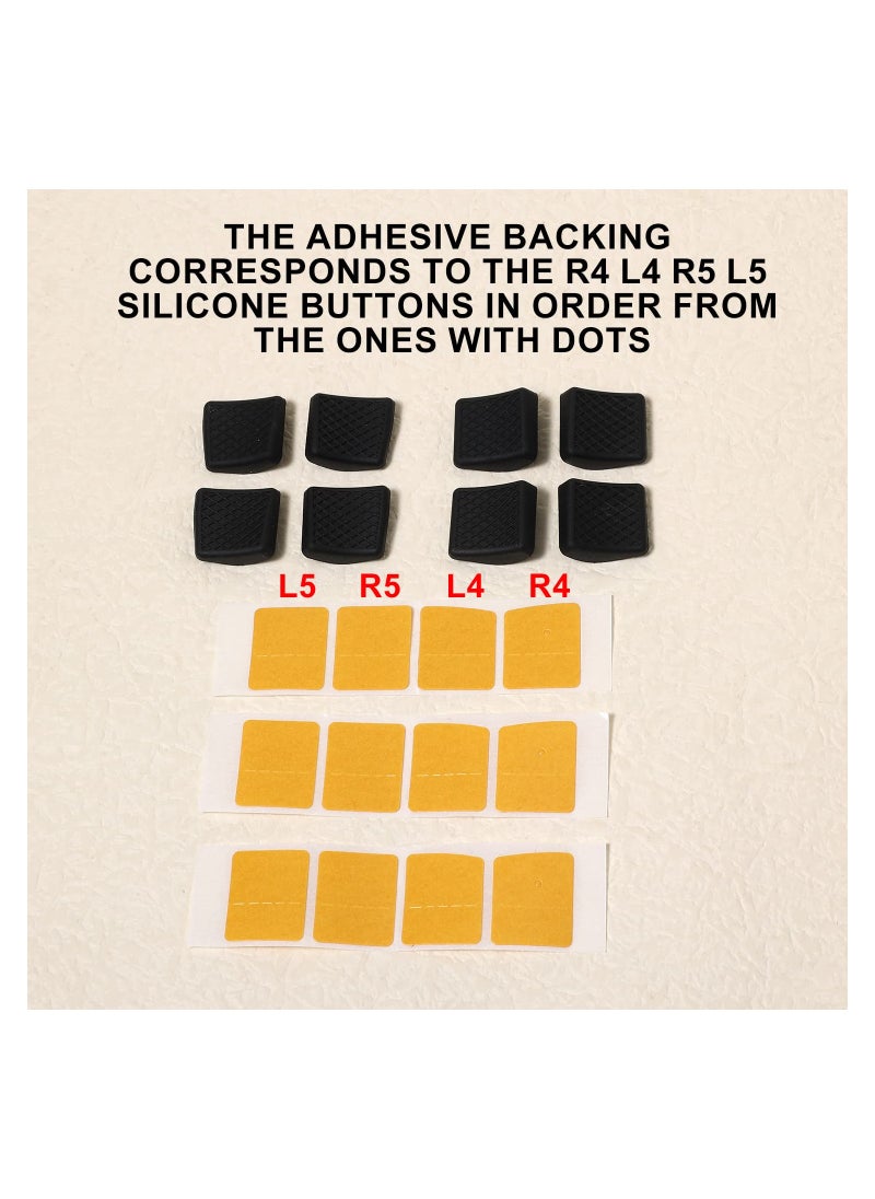 SYOSI - Back Button for Steam Deck, Handle Grip Pads for Steam Deck Non-Slip Back Button Enhancement Set for Steam Deck Enhancement Button Kit with Double Sided Adhesive and Box(8pcs) - Image 1