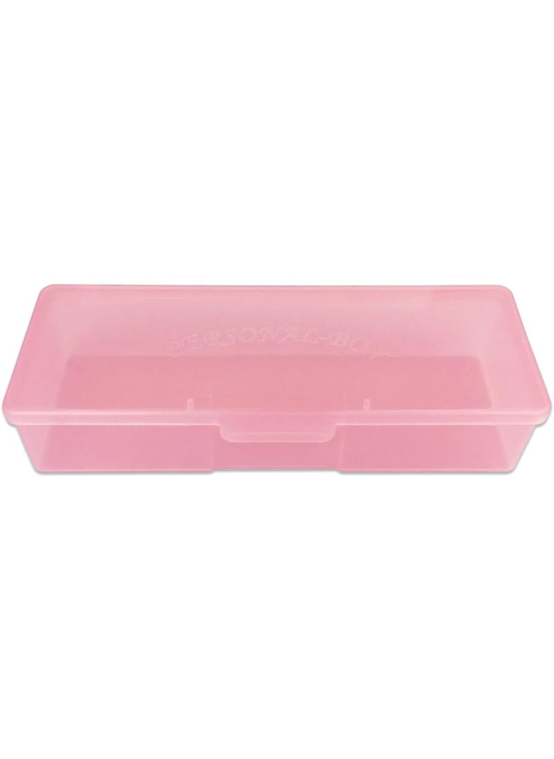 Beauticom Beauticom Personal Box Storage Case for Professional Manicurist Nails Pedicure (Large Size) (1 Piece, PINK) 