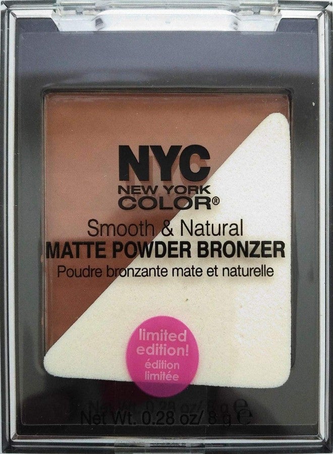 NYC New York Color Smooth & Natural Matte Powder Bronzer, .28 Oz. Sun Glow (Limited Edition) - Image 1