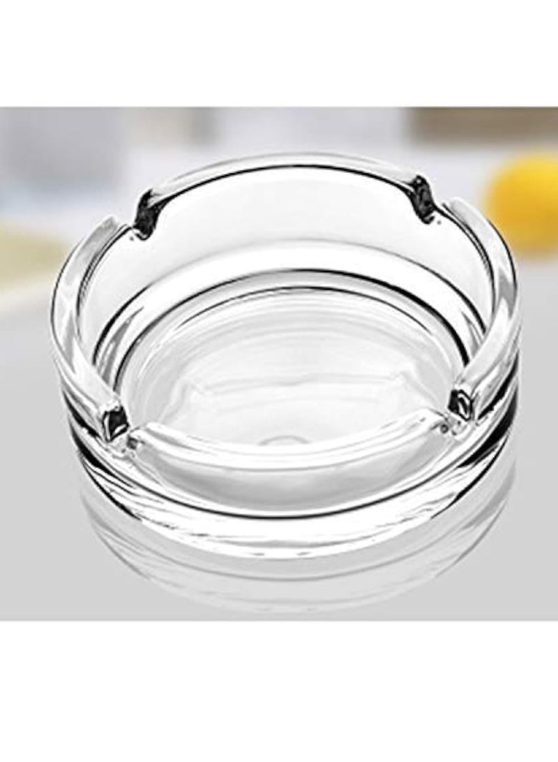 Transparent circular ashtray - Image 1