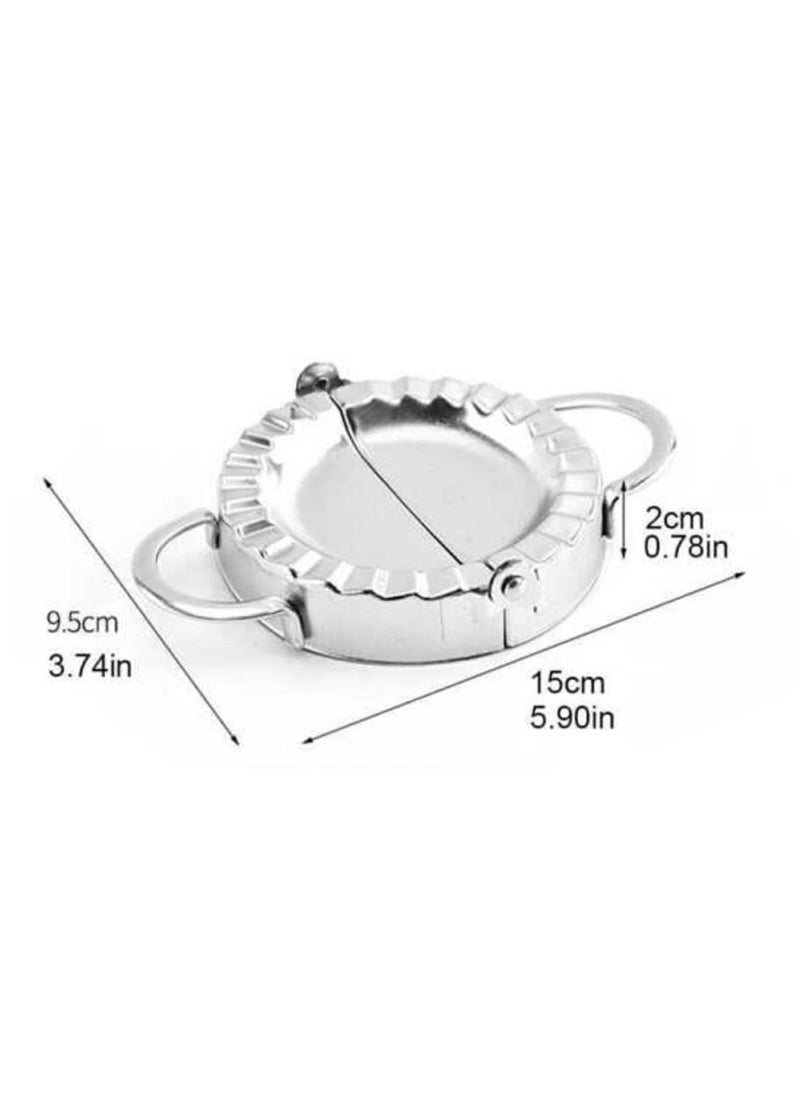 Generic - Shoppers Hub PNQ 10cm Wide SS Dumpling Momos Ghughra Samosa Karanji Gujiya Mould Dough Press Maker Mould for Ideal Heavy Duty Use in Homes and Commercial Culinary Paces - Image 1