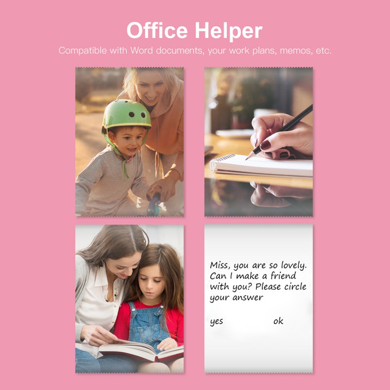 All-in-one Photo Printer Multifunction Portable Printer Wireless Instant Mini Printer Support BT Connection for Smartphone with 11 Paper Rolls 57mm Compatible with iOS Android - Image 2