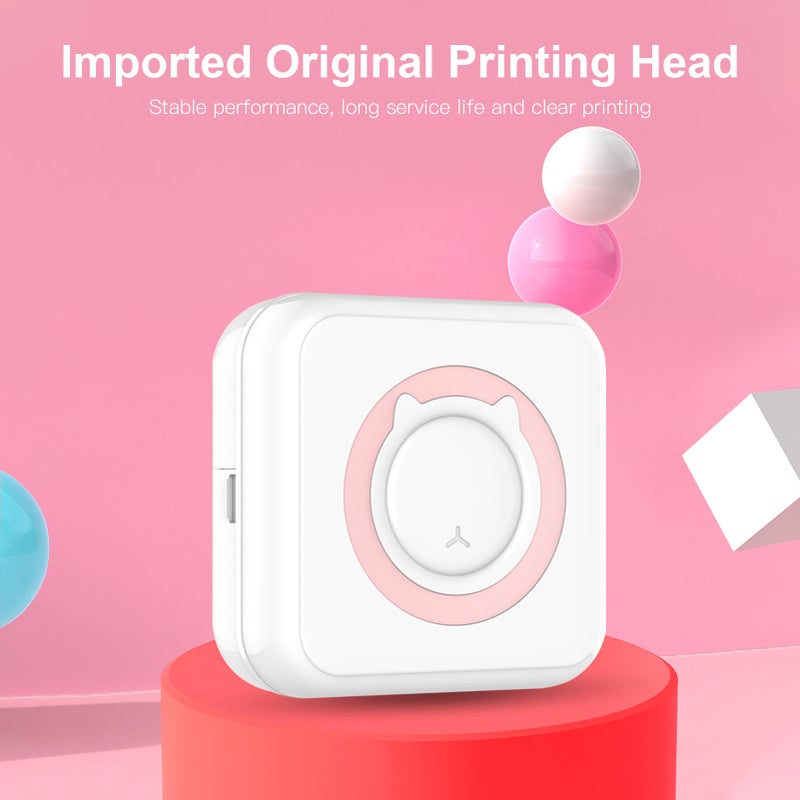 All-in-one Photo Printer Multifunction Portable Printer Wireless Instant Mini Printer Support BT Connection for Smartphone with 11 Paper Rolls 57mm Compatible with iOS Android - Image 5