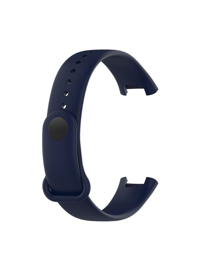 Replacement Strap For Xiaomi Redmi Band Pro Solid Color Silicone Watch Band Ink Blue