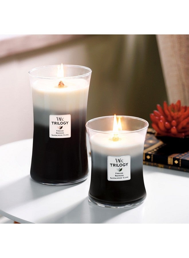 WoodWick Warm Woods Medium Hourglass Trilogy Candle, Crackles as it burns, Perfect for Gifting - Image 3