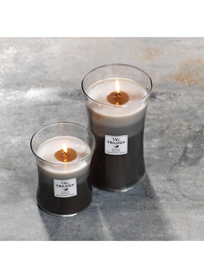 WoodWick Warm Woods Medium Hourglass Trilogy Candle, Crackles as it burns, Perfect for Gifting - Image 4