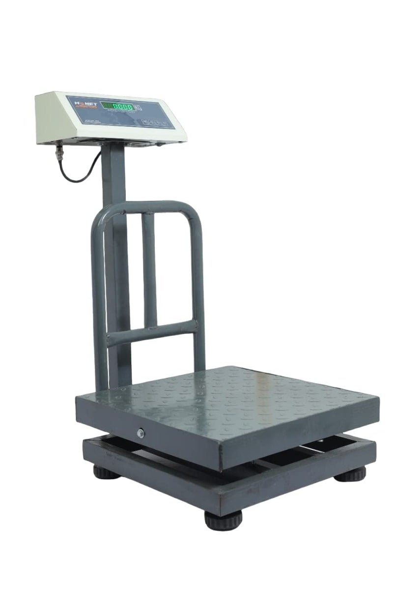 MONET Platform Weighing Machine For Industrial and Commercial Use 10g Accuracy 400X400 mm Scale Size Green Display Light - Image 1