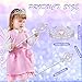 Civaner 20 Pcs Princess Dress up Accessories Tiaras Crown Set with Princess Crowns and Wands for Little Girls Kids Play Jewelry - Image 4