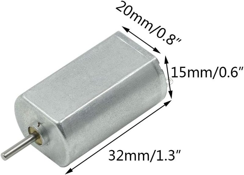 Hxchen DC3-6V 5000-18000RPM High Speed Magnetic Micro Motor for RC Hobby Aircraft - (2 Pcs) - Image 2