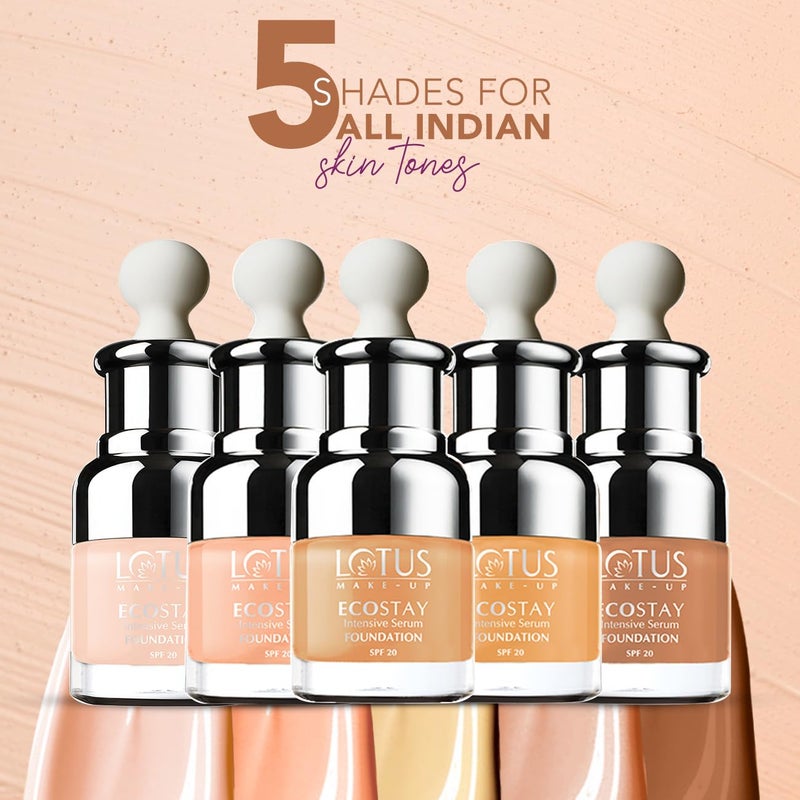 Lotus Makeup LOTUS MAKEUP LOTUS Makeup Ecostay Intensive Sheer Serum Foundation Suitabe For All Skin Types Toast Nude 25 Ml - Image 4