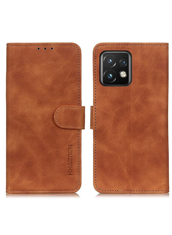 S-TOP Case For Motorola Moto Edge 40 Pro 5G / X40 / X40 Pro KHAZNEH Retro Texture Leather Phone Case - Image 2