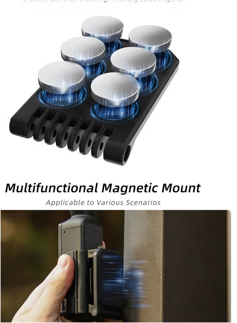 سني لايف قاعدة حامل الكاميرا المغناطيسية لجهاز Pocket 3، حاملة قابلة للتعديل للسطح المكتب، مستقرة وغير قابلة للانزلاق ومتوافقة مع ملحقات Pocket3. - Image 4