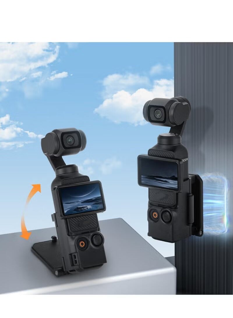 سني لايف قاعدة حامل الكاميرا المغناطيسية لجهاز Pocket 3، حاملة قابلة للتعديل للسطح المكتب، مستقرة وغير قابلة للانزلاق ومتوافقة مع ملحقات Pocket3. - Image 2