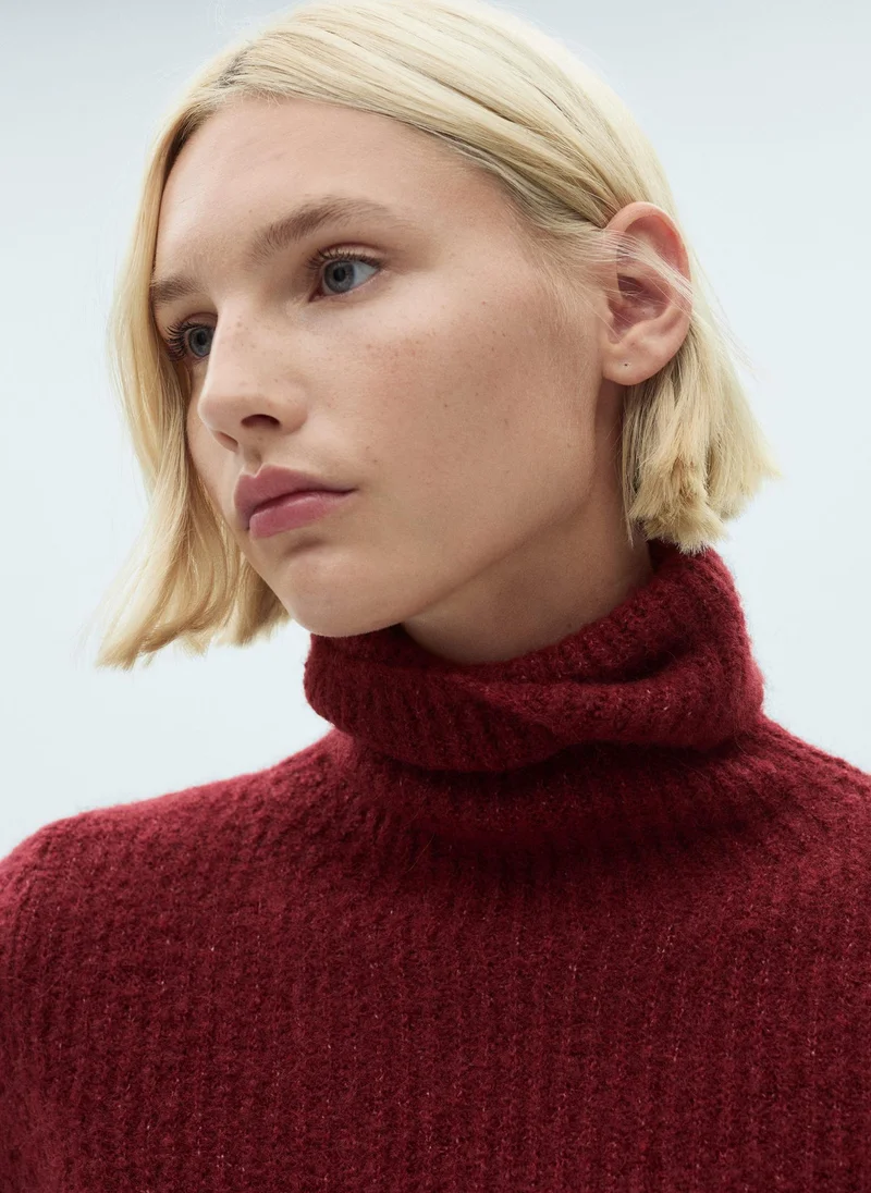 MANGO Turtleneck Knitted Sweater