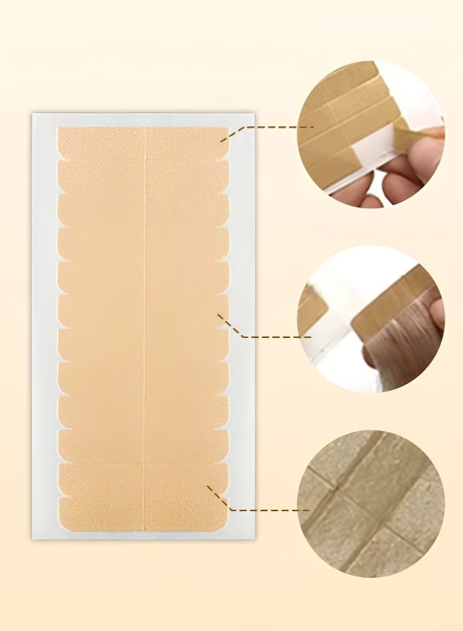 5 Sheets Lace Front Wig Tape Strips Double Sided Waterproof Strong Adhesive Tape for Lace Wig Toupee Hairpiece and Hair Extension Invisible Skin Tone Complexion - Image 3