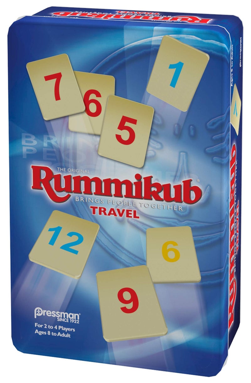 Pressman Rummikub in Travel Tin - The Original Rummy Tile Game, Blue (B07GLGBW9X) - Image 4