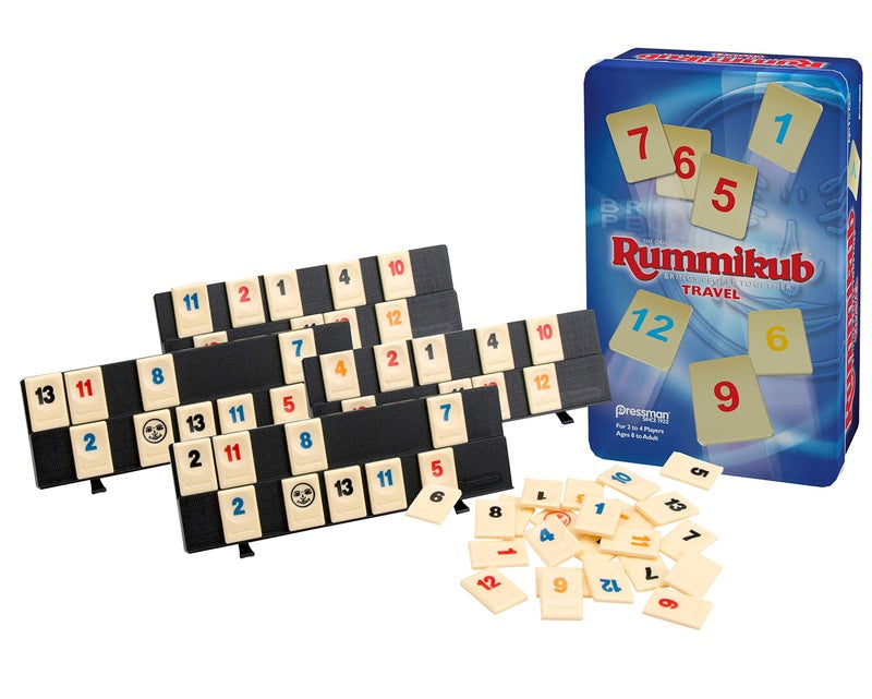 Pressman Rummikub in Travel Tin - The Original Rummy Tile Game, Blue (B07GLGBW9X) - Image 2