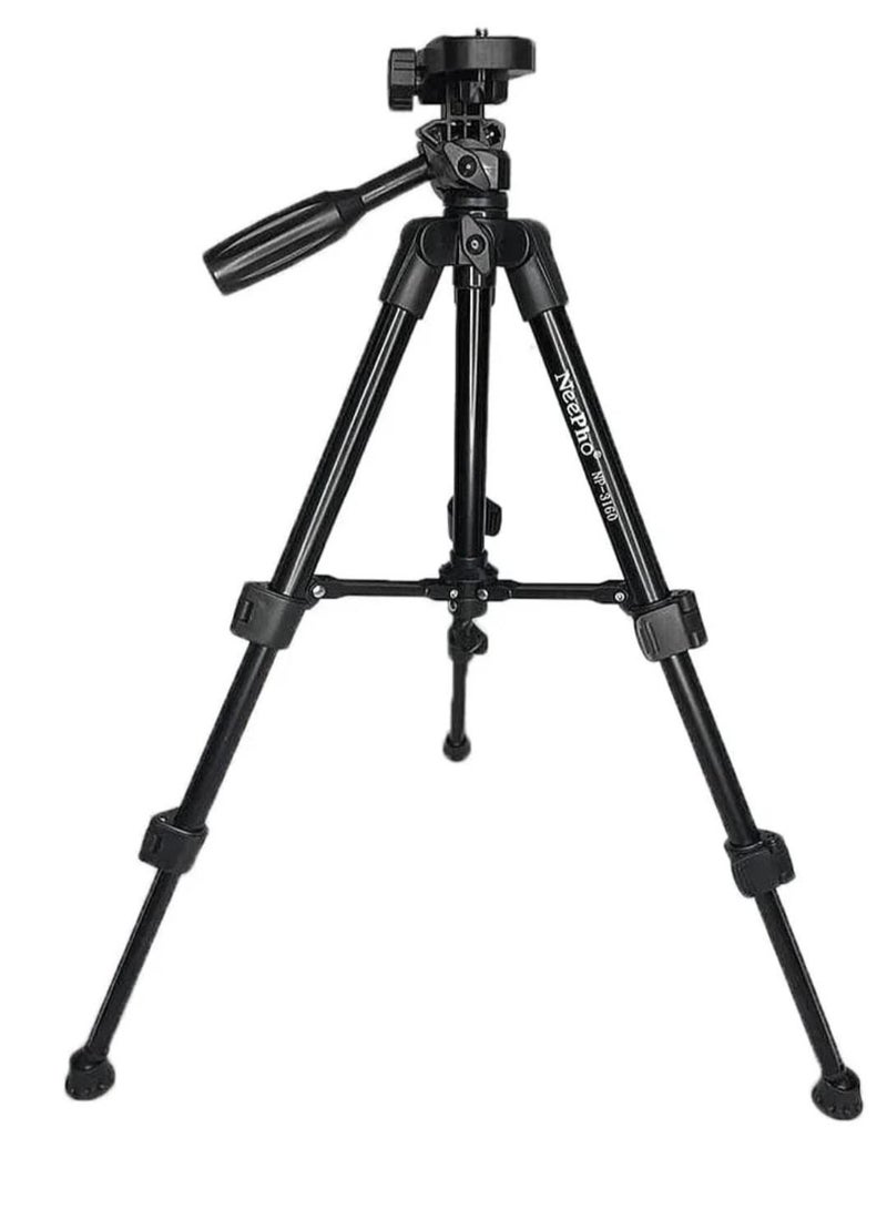 NeePho Professional Tripod NP-3180 Quality Holder HP/Camera ABS+PC DSLR Universal Extended Up to 1360mm Folded to 500mm Quick Release Plate with 1/4" Screw - Image 5