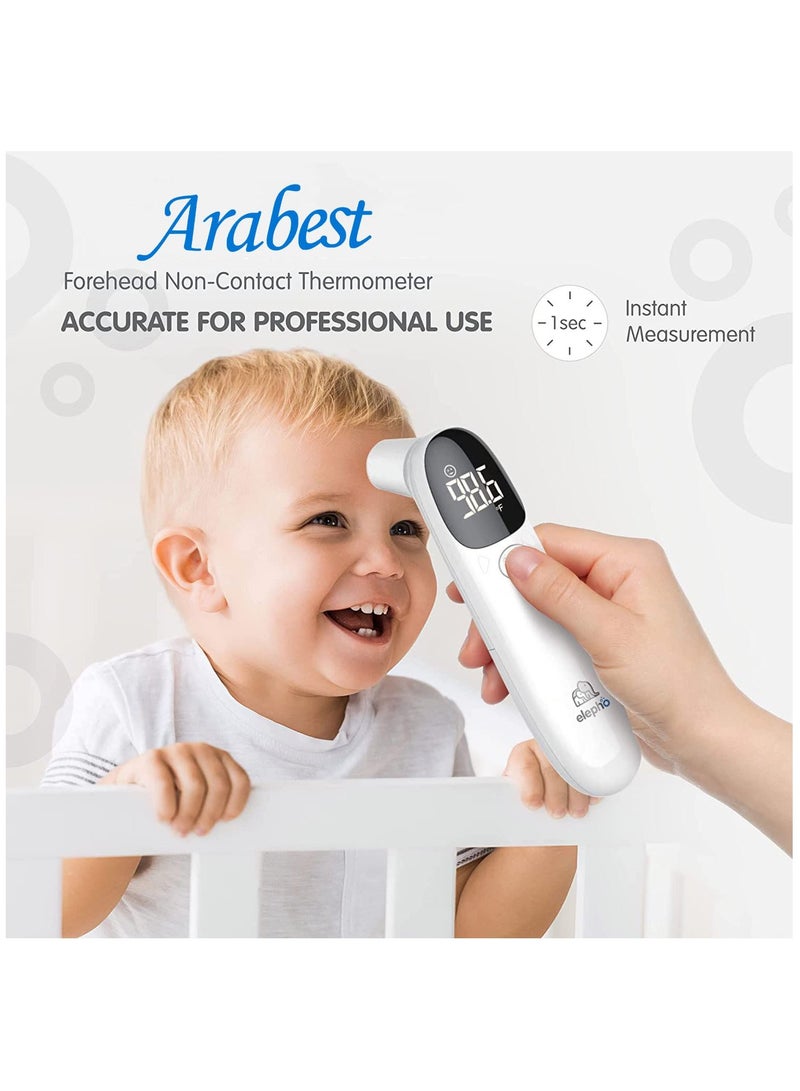 Arabest Forehead Non-Contact Thermometer Infrared & Digital Thermometers for Adults, Kids, Babies & Infants Instantly Accurately Reads Temperature Slim Design, Easy to Read Large Display  - Image 5