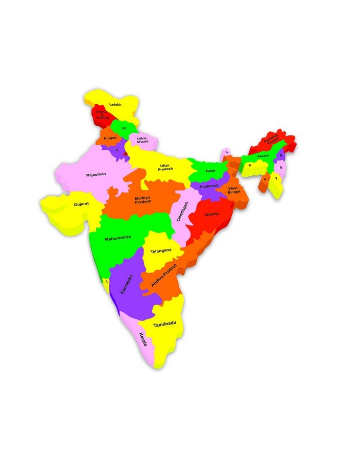 Ratna's Educational Jigsaw Puzzle Range for Kids (EVA India Map) - Image 3