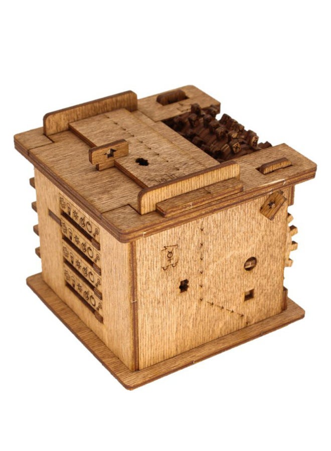 Chamber Of Secrets Escape Jigsaw PuzzlesLAZADA Affordable Delivery Wooden Puzzle Hot Sale-Color:David Jones Locker Black Walnut Diy - Image 4