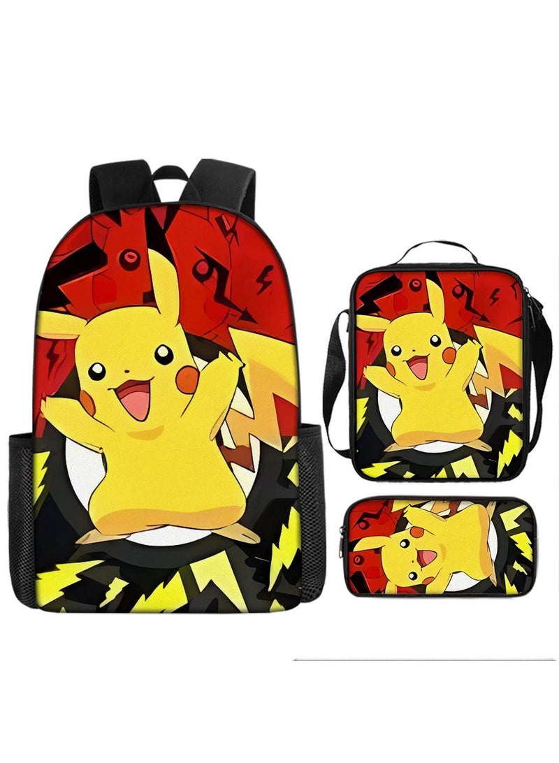 general مجموعة حقيبة ظهر مطبوعة ثلاثية الأبعاد من بوكيمون مكونة من 3 قطع - Image 1