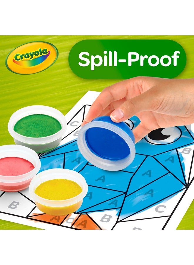 Crayola Spill Proof Paint Set (8ct), Washable Toddler Paint Kit, Includes Brushes, Pots, Activity Pages, Toddler Gift, Ages 3+ - Image 5