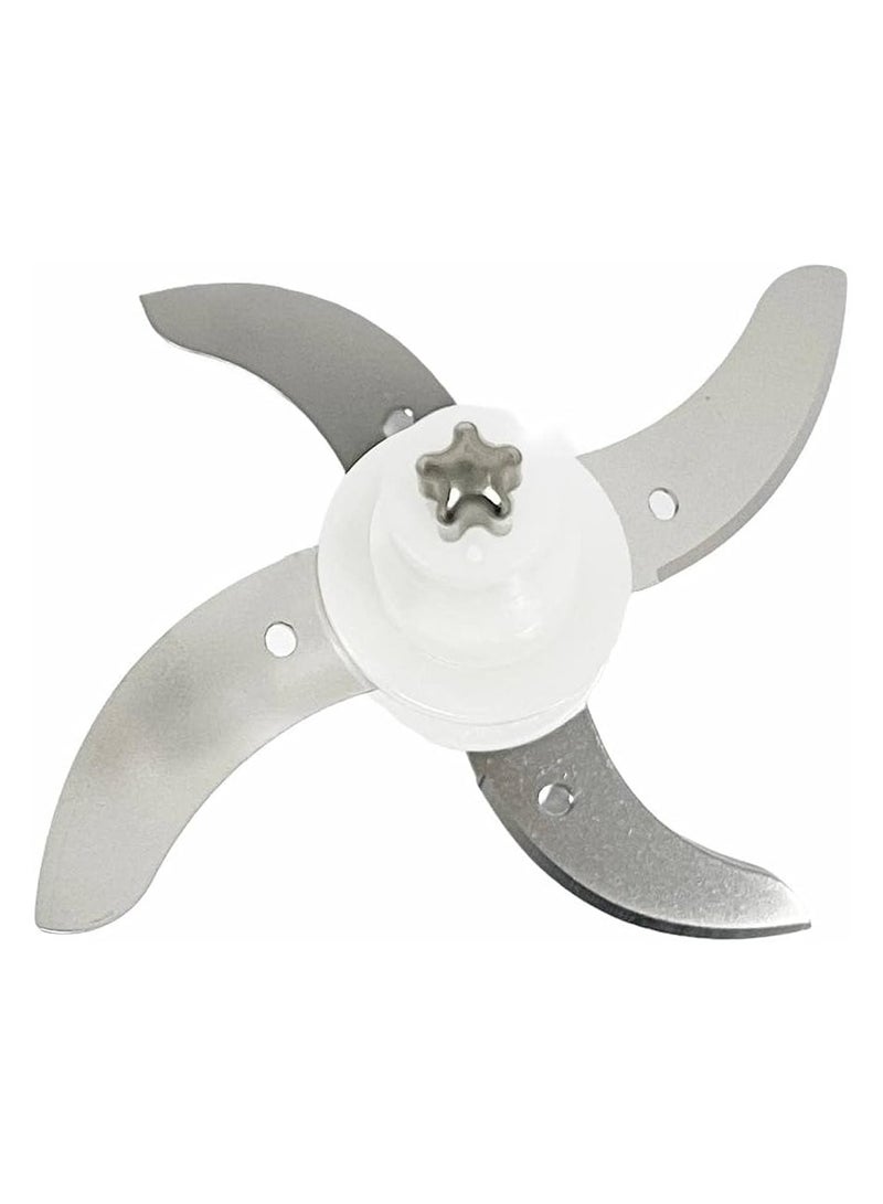 دوتس مفرمة كهربائية دوتس، وعاء بلاستيكي سعة 0.6 لتر، ستانلس ستيل، 400 وات، CP-640، فضي - Image 3