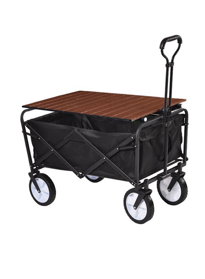 Sharpdo Outdoor Folding Camping Cart Wagon Handcart With Table Shopping Cart - Image 1
