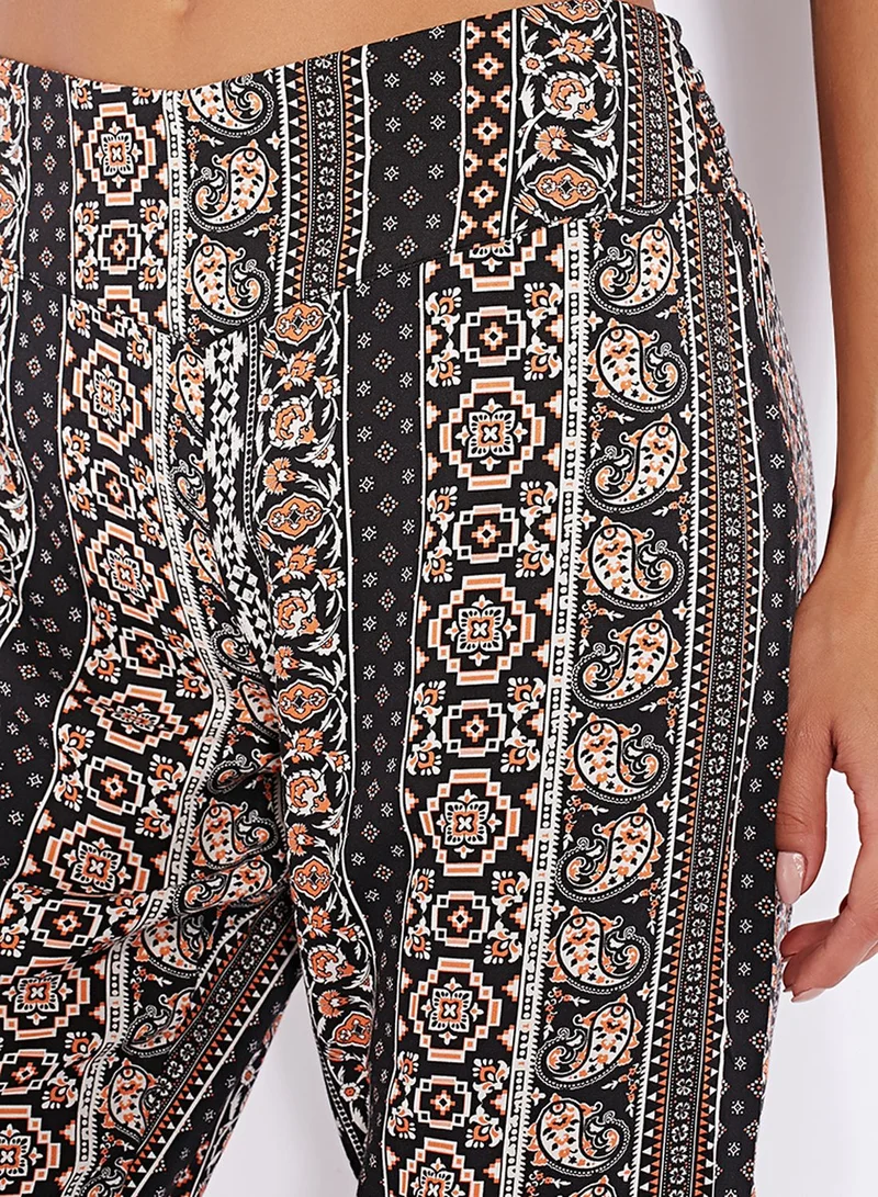 Miss Selfridge Aztec Kick Flare Pant