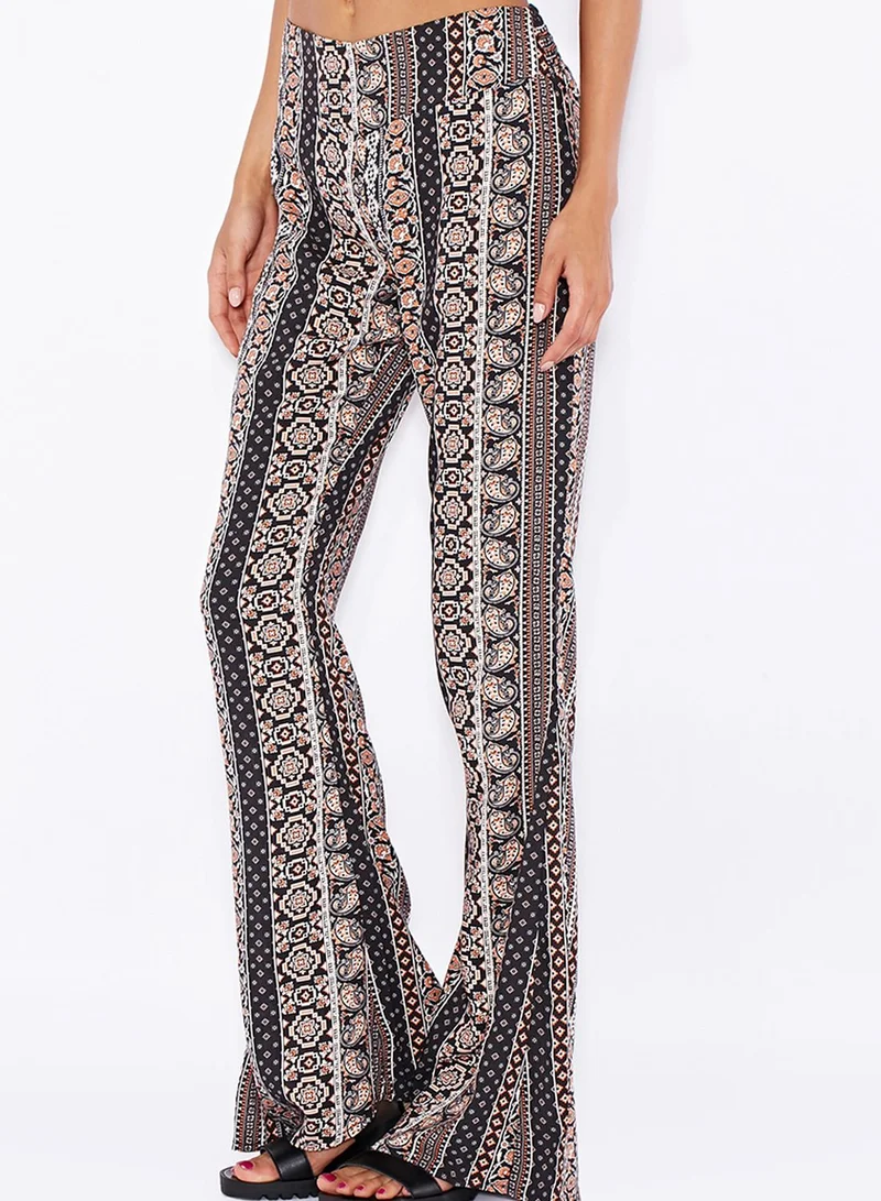 Miss Selfridge Aztec Kick Flare Pant