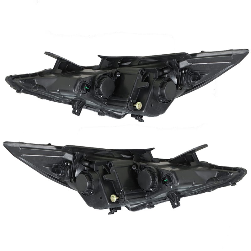 GENRICS Headlights Headlamp Replacement for Sonata 2011-2014 Projector Headlight Clear Lens Amber Corner Pair Left and Right Side Replacement for HY2502159 HY2503159 - Image 5