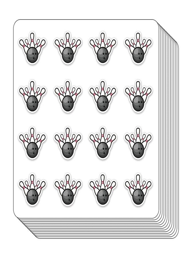 GUVSPTI Bowling Sport Planner Stickers, 0.5in Monthly Scrapbooking Arts Kids DIY Crafting 208-Pack - Image 1