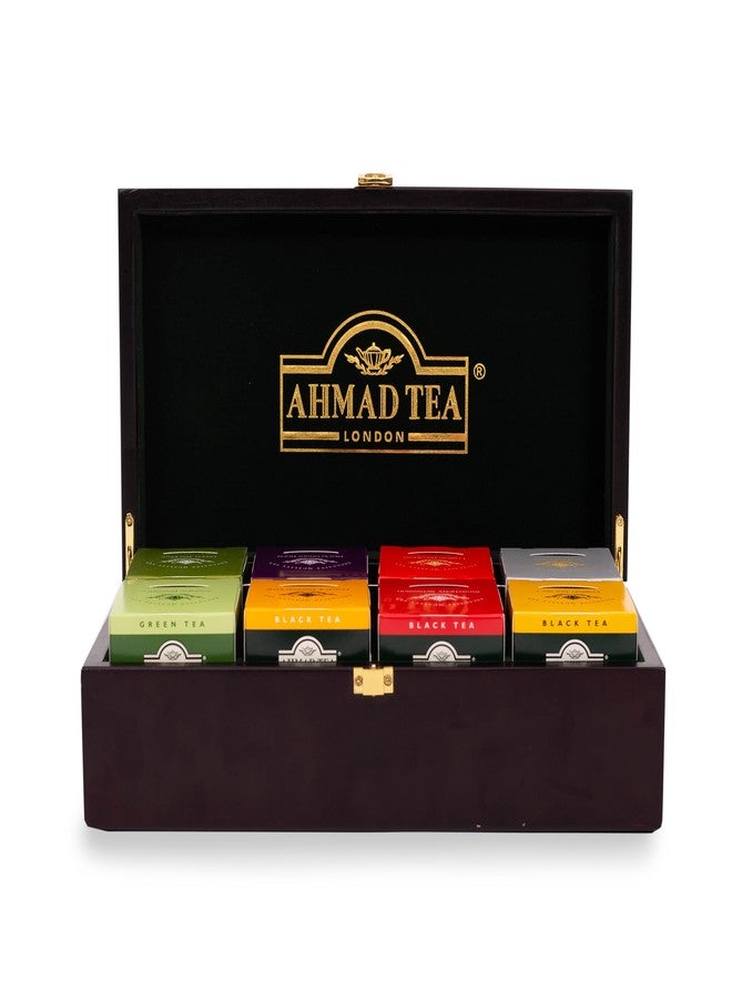 Ahmad Tea Keeper Wooden Box with 80-Count Assorted Tea Bags - Image 2