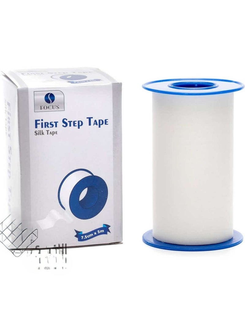 FOCUS Plaster Silk-Tap Medical Adhesive Tape 7.5cm x 5cm  - Image 1