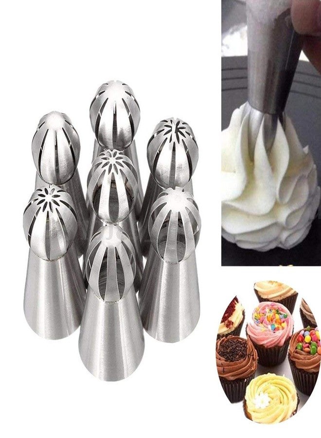 MASTER ROYAL BACKNCOOK TOOLS 7pcs Set Stainless Steel Sphere Ball Tips Russian Icing Piping Nozzles Tips Pastry Cake Fondant Cupcake Buttercream DIY Baking Tools | MASTER ROYAL BACKNCOOK TOOLS | Amazing-Shop - Image 2