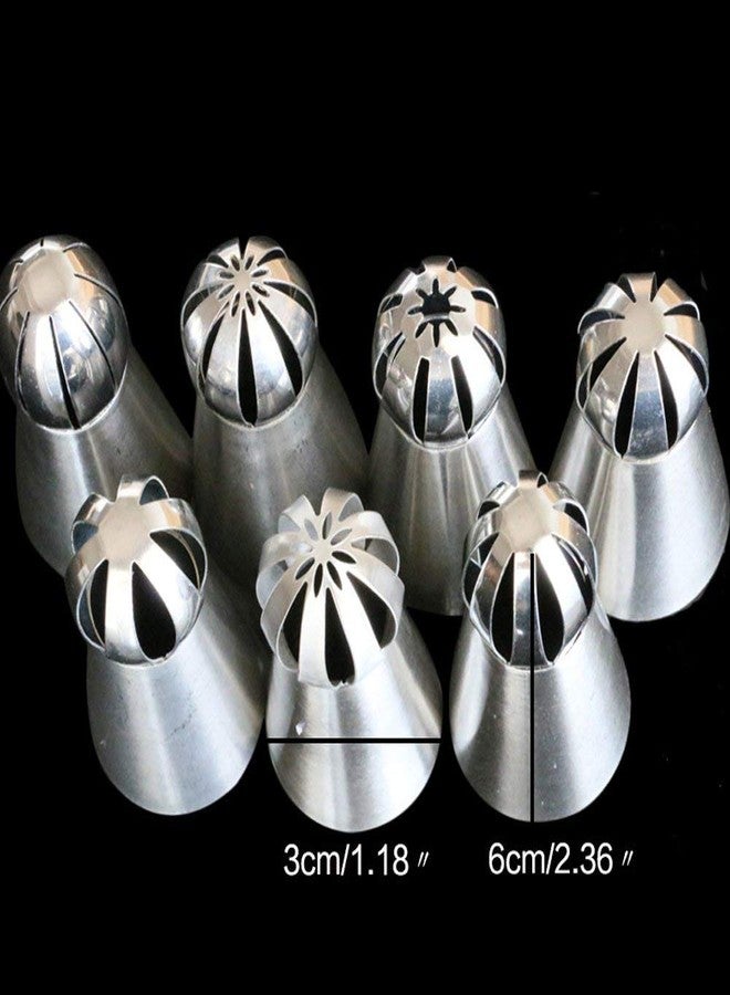 MASTER ROYAL BACKNCOOK TOOLS 7pcs Set Stainless Steel Sphere Ball Tips Russian Icing Piping Nozzles Tips Pastry Cake Fondant Cupcake Buttercream DIY Baking Tools | MASTER ROYAL BACKNCOOK TOOLS | Amazing-Shop - Image 3